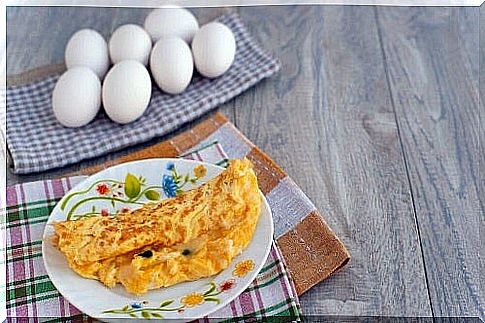 Recipes for a healthy breakfast with scrambled eggs