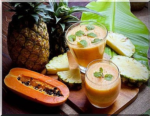 Recipes for a healthy breakfast with papaya