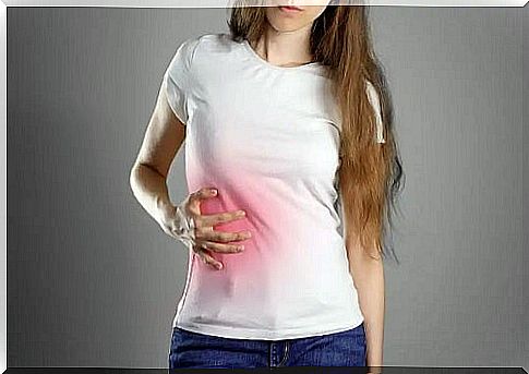 Woman with liver pain