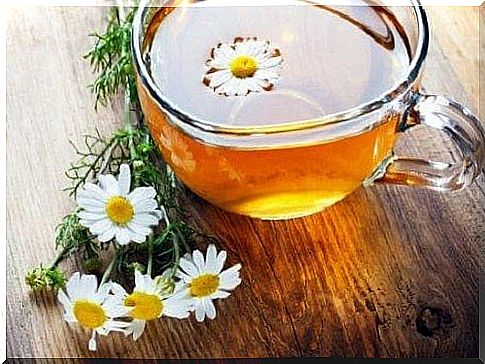 Chamomile tea that relieves psoriasis