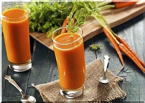 Vegetable juices for weight loss with carrots