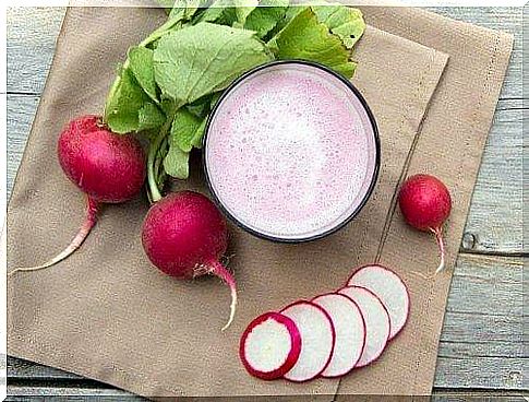 Juices for weight loss with radishes