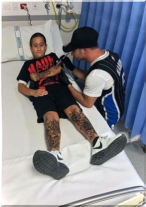 Temporary tattoos for sick children