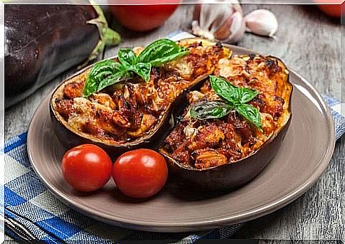 Delicious eggplant recipe stuffed with meat