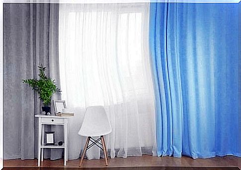 Curtains and drapes on the window