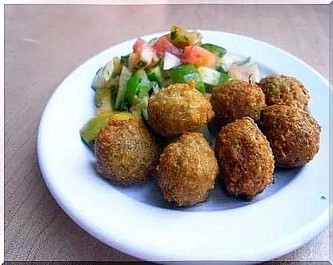 Meatball recipe with quinoa and chickpeas