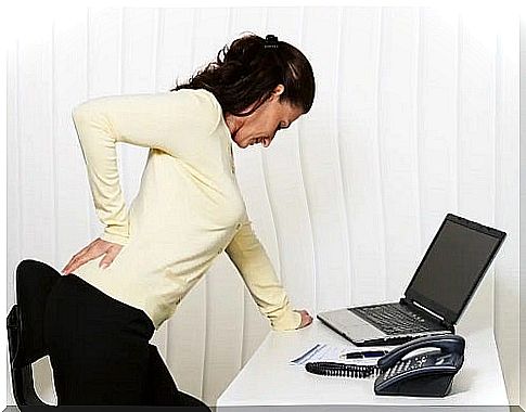 Woman with muscle pain